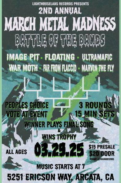 March Metal Madness: Battle of The Bands flyer